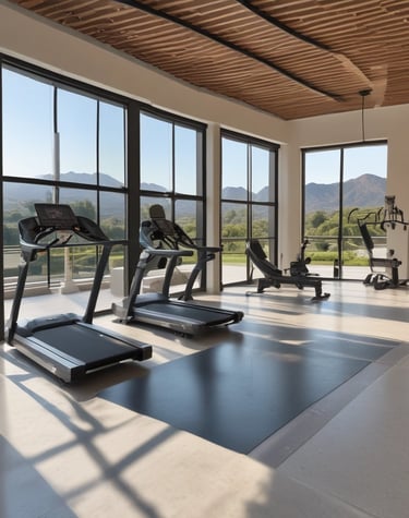 A luxurious villa surrounded by lush greenery.