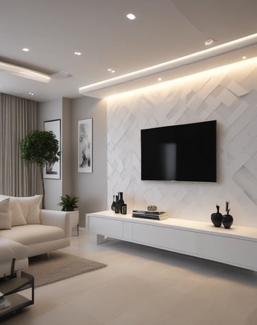 Decorative wall panels enhancing interior aesthetics.