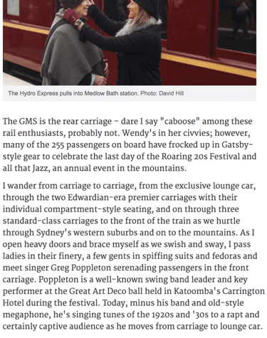 Sydney 1920s swing band for events