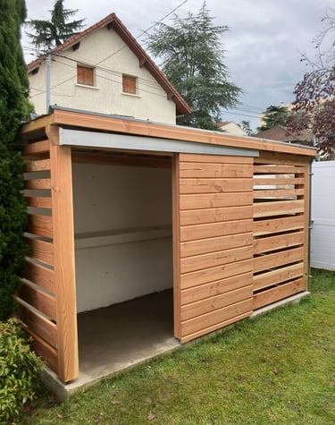 abri de jardin en bois sur mesure lyon