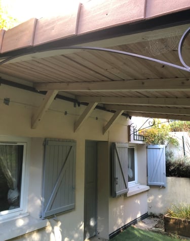 Toit d'un appentis pour extension de toiture terrasse