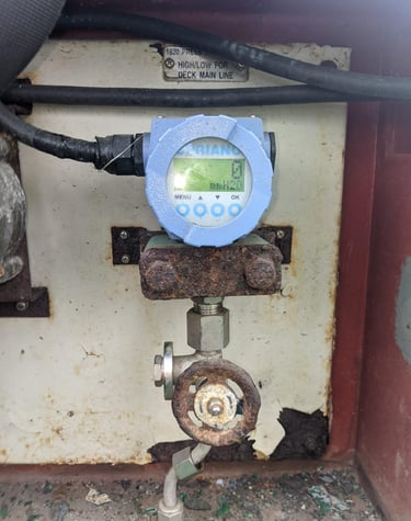 Pressure Transmitter for Main Line IG pressure for Inert Gas Generator