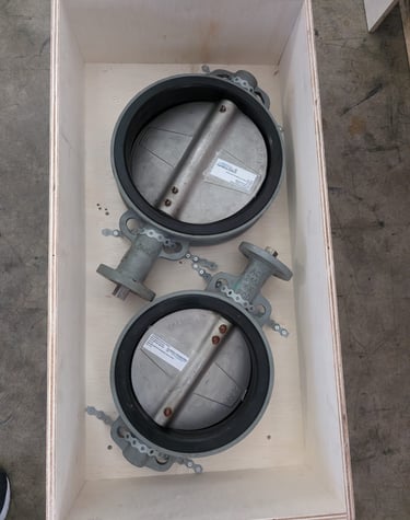 Butterfly valve for Capacity valve, IG Main valve and Atmospheric Valve for Inert Gas Generator
