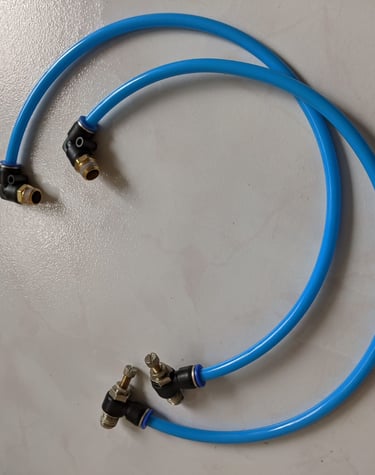 New flexible tube with quick fitting for actuator for Inert Gas Generator