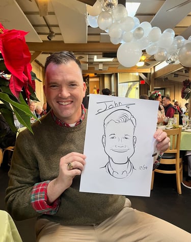Live caricature drawing
