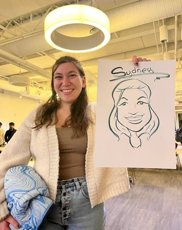 Live caricature drawing