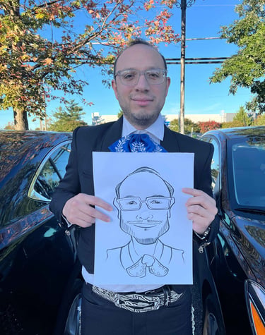 Live caricature drawing