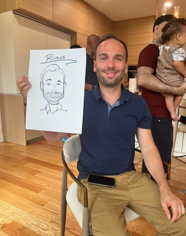 Live caricature drawing