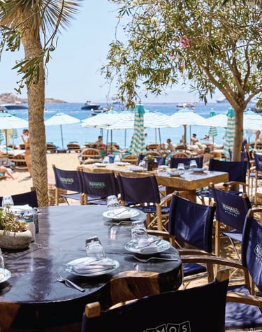 a table with plates of food and drinks