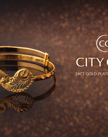 City Girl Jewellery 18Carat Gold Plated Dialy Wear Bracelets