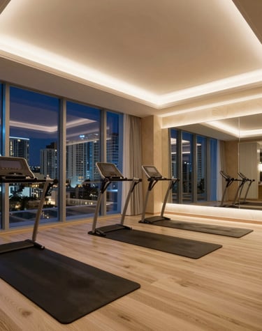 An elegant chauffeur opening the door of a high-end vehicle under soft city lights.