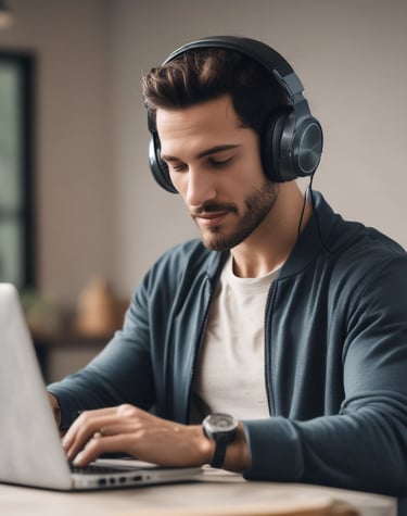 A busy call center with agents assisting clients in a brightly lit office.