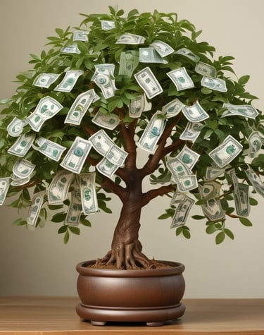 A store display window features various accessories, including purses and handbags, under vibrant blue and pink neon lighting. The interior of the store is dimly lit, highlighting the colorful and artistic presentation of the products.