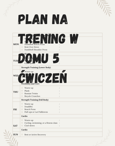 Trening na odchudzanie 5 ćwiczeń