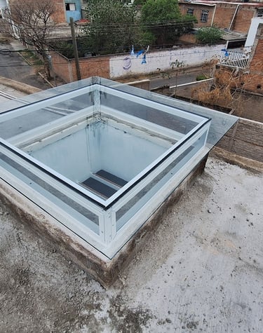 Domo con ventilación y mosquitero integrado para flujo de aire