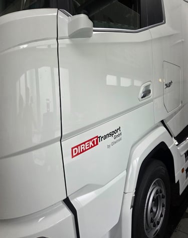 Der neue DAF XG+ der Direkt Transport GmbH in Weiss, Containertransport