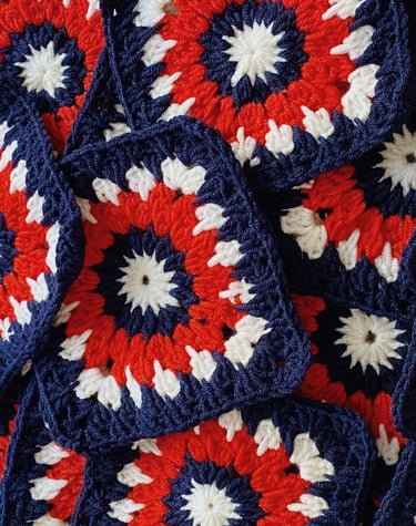 tutoriales crochet granny squares