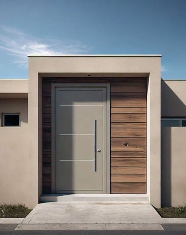 Puerta de seguridad de herrería con acabado profesional