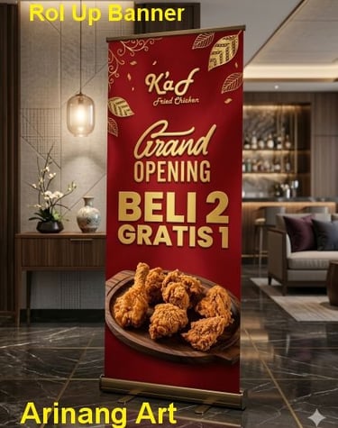 Percetakan Makassar Arinang Art Rol Up Banner