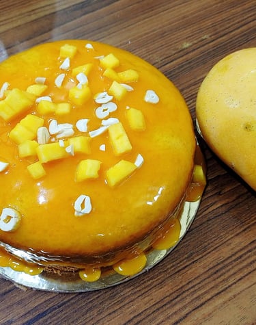 Mango cake Vyuanjan Bakers Prayagraj