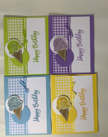 Ice Cream Birthday Cards