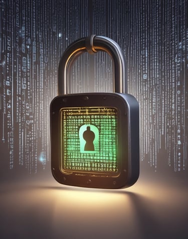 A serene landscape emphasizing a safe digital environment.