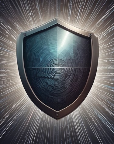 A digital interface showcasing secure AI technology.