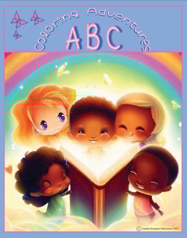 a children's book cover of a story book with a rainbow - colored background