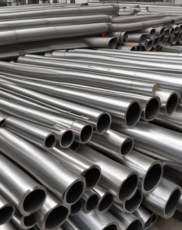 Stainless steel and Inconel round bars - seamless pipes inventory