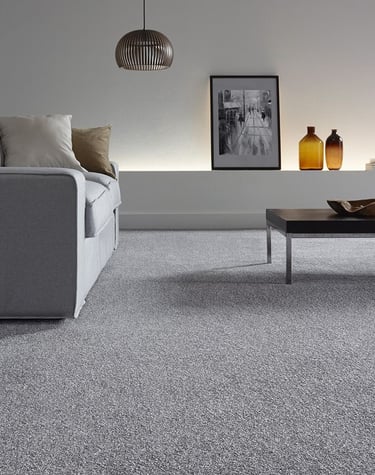 Brand new gray carpet installation Richmond Texas