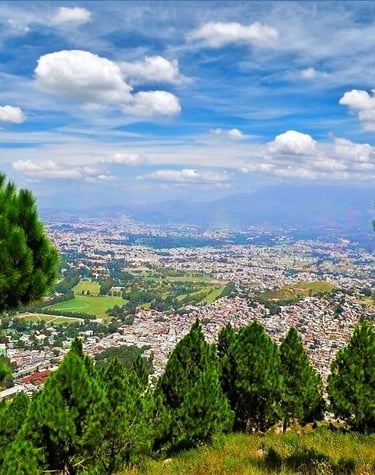 Panoramic view of Abbottabad city