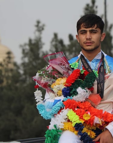 Afghanistan won 2 MMA medals from Bahrain MMA games 