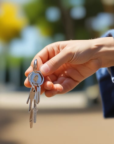a bunch of keys sitting on top of a table