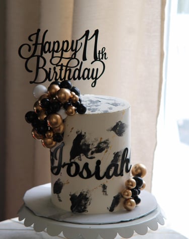 a cake with a happy birthday message on it