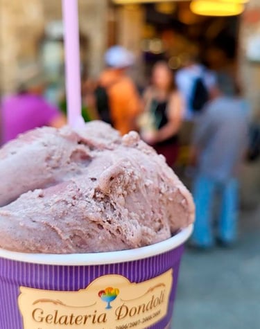 gelato, dondoli, sangimignano, tours