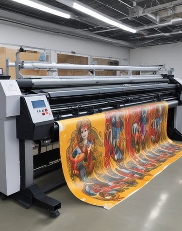 a large machine with a lot of papers on it