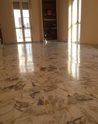 Polissage et cristallisation de marbre par DG Services - rénovation haut de gamme en Suisse romande