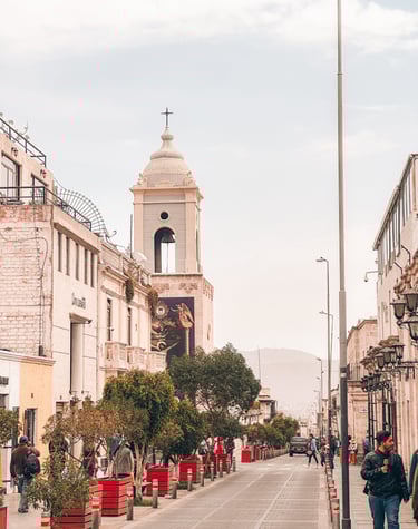 Arequipa Streets with church