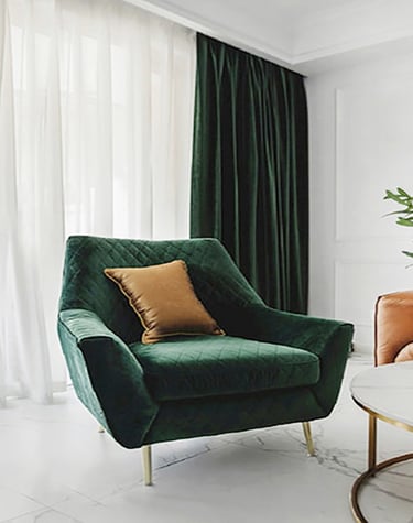 classic green valvet sofa 