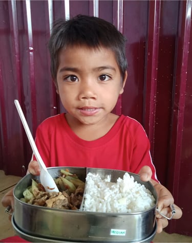 feeding center for kids in Indonesia