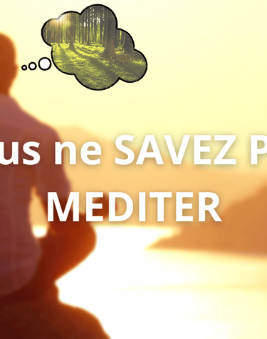 Vous ne savez pas méditer