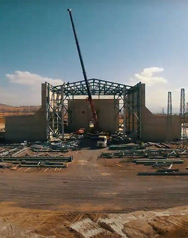 Santral inşaat time lapse