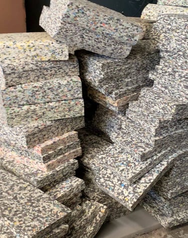 Goma espuma aglomerado alto impacto