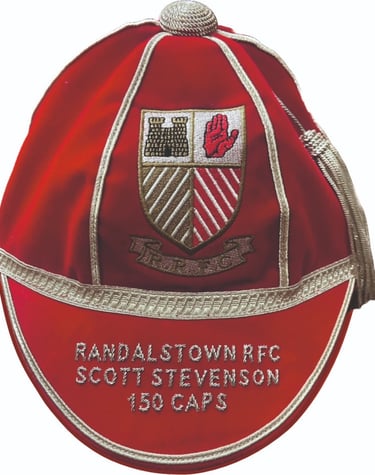Randalstown RFC 150 Caps Honours Cap