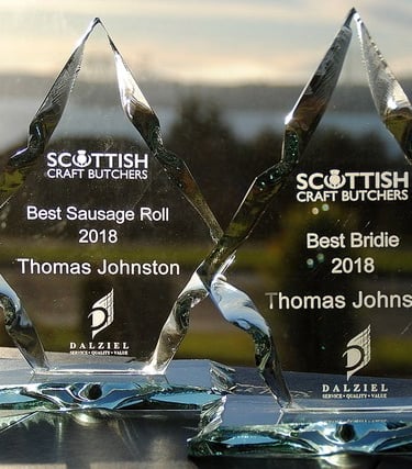 Glass corporate awards engraved