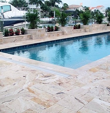 TRAVERTINE PATIO PRESSURE WASHING SERVICES