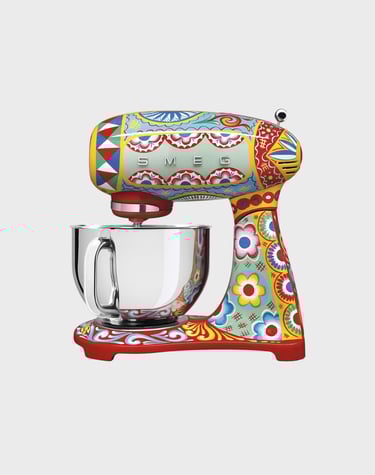 Exclusive Rare Dolce and Gabbana x Smeg SMF03DGUS Retro Style 5 Quart Stand Mixer,"Sicily Is My Love