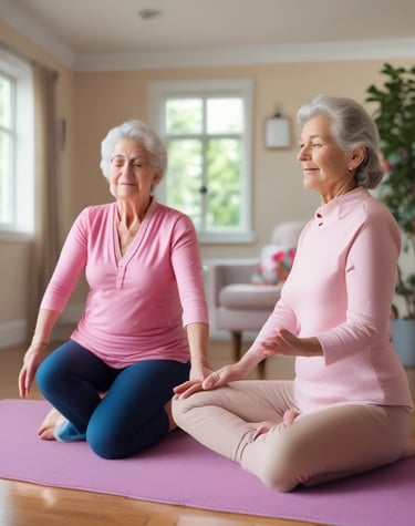 senior care, restorative yoga, yoga, chair yoga