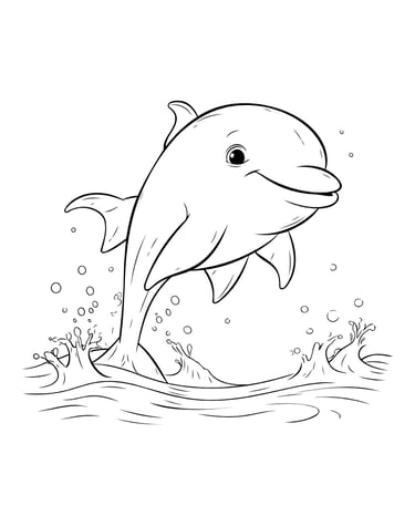 a dolphinfish in the water with a dolphin