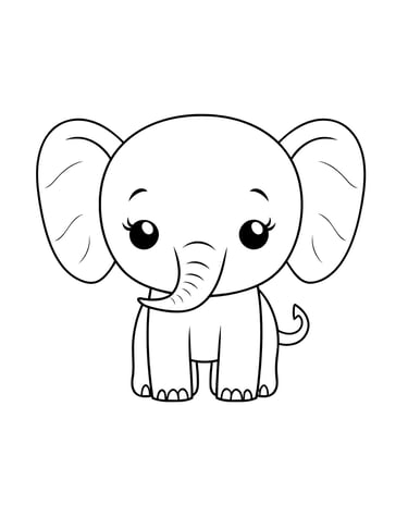 coloriage éléphant